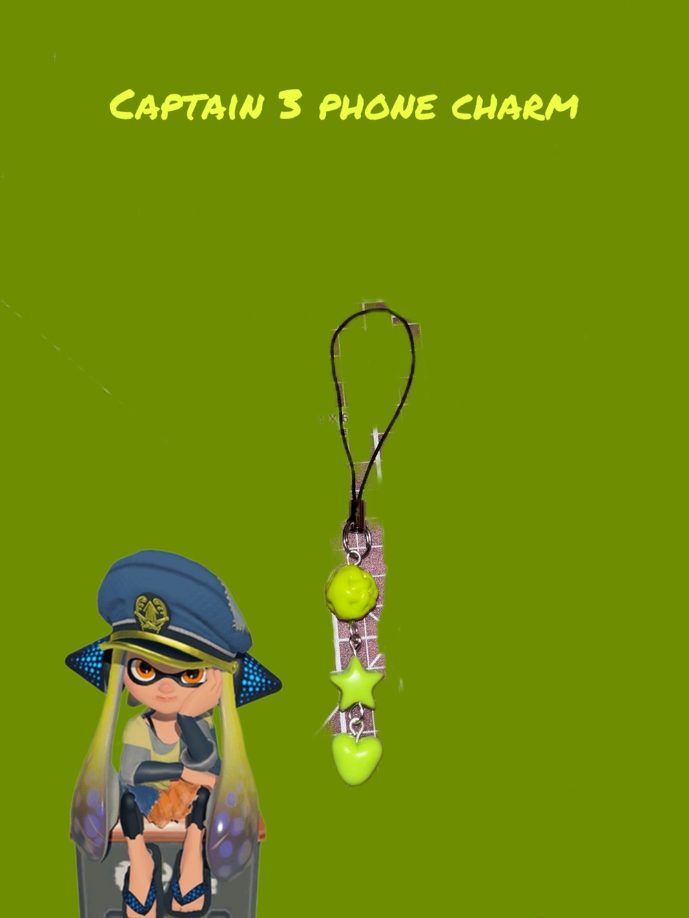 Handmade Captain 3 Phone Charm